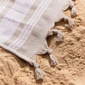 Bež ručnik za plažu 150x75 cm Hammam - Catherine Lansfield