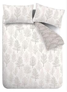 Bijelo-bež posteljina za bračni krevet 200x200 cm Wilda Tree - Catherine Lansfield