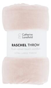 Ružičasti prekrivač 200x240 cm Raschel - Catherine Lansfield