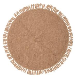 Vuneni okrugli tepih u prirodnoj boji ø 110 cm Lenea - Bloomingville