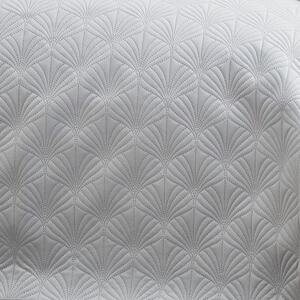 Sivi prekrivač za bračni krevet 220x230 cm Art Deco Pearl - Catherine Lansfield