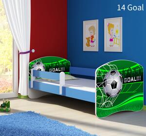 Dječji krevet ACMA s motivom, bočna plava 140x70 cm 14 Goal