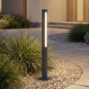 Lindby LED svjetiljka za stazu Liravel, visina 60 cm, antracit, IP65, Crno, Aluminij