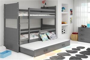 Krevet BMS Rico na kat za 3 osobe 200x90 cm, GRF