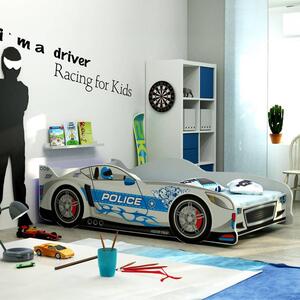 Krevet BMS Cars 160x80 siva