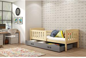 Krevet BMS Kubus + ladica 160x80 cm, PINE grafit