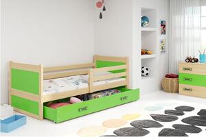 Krevet BMS Rico + ladica 200x90 cm, PINE zelena