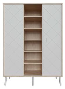 Faktum Peak XL ormar s 2 vrata, Natural Oak-White