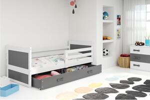 Krevet BMS Rico + ladica 200x90 cm, BIA grafit