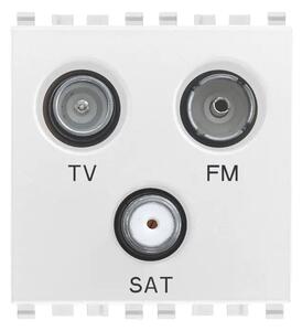 VIMAR EIKON TV-FM-SAT JEDNOS.3 IZLAZA 2M TV/SAT BIJELI VI20303.B