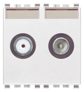 VIMAR EIKON TV-RD-SAT JEDNOS.2 IZLAZA 2M TV/SAT BIJELI VI20302.01.B