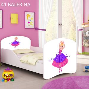 Dječji krevet ACMA s motivom 140x70 cm 41-balerina
