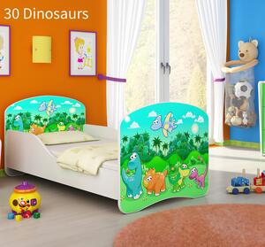 Dječji krevet ACMA s motivom 140x70 cm 30-dinosaurs