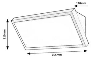 RAPLA2 VANJSKA ZIDNA SVJETILJKA LED 18W/CRNA/IP65/1700lm RA77150