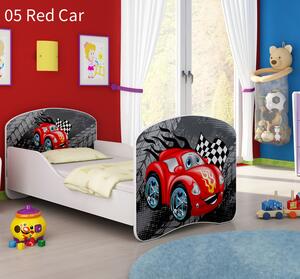 Dječji krevet ACMA s motivom 140x70 cm 05-red-car