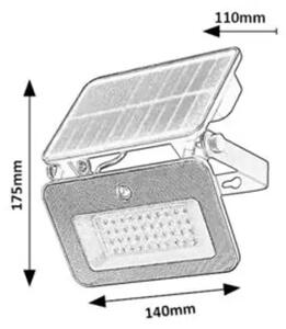TARCAL VANJSKA ZIDNA SVJETILJKA LED 6W/CRNA/IP65/1000lm RA77159