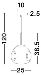 LAVA VISILICA E27 /IP20/BAKAR NL9190401