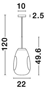 LAVA VISILICA E27 /IP20/ZLATNA NL9190393