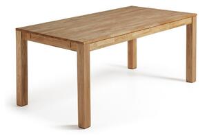 Blagovaonski stol od hrastovog drveta Kave Home, 180 x 90 cm