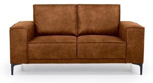 Konjak smeđa sofa od imitacije kože 164 cm Copenhagen – Scandic