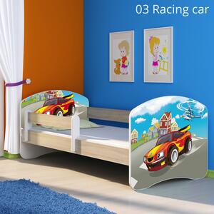 Dječji krevet ACMA s motivom, bočna sonoma 140x70 cm 03 Racing Car