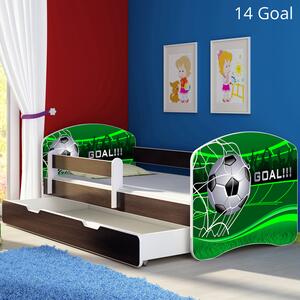 Dječji krevet ACMA s motivom, bočna wenge + ladica 160x80 cm 14-goal