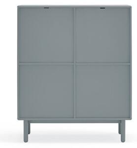 Plava/siva visoka komoda 100x120 cm Corvo – Teulat