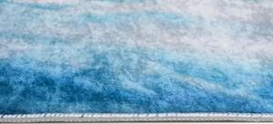 Moderan plavi tepih s apstraktnim uzorkom Širina: 80 cm | Duljina: 150 cm