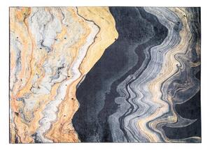 Crni dizajnerski tepih s apstraktnim uzorkom Širina: 140 cm | Duljina: 200 cm