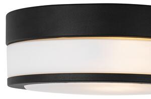 Klasična vanjska stropna svjetiljka crna 23 cm IP44 - Flavi