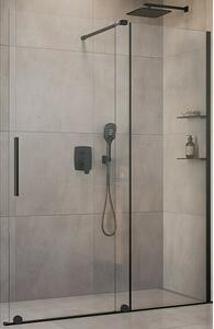 Camargue Tuš stijena Milano (Š x V: 120 x 200 cm, Crna, Debljina stakla: 8 mm)