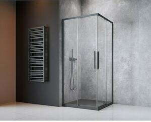 Camargue Kutna tuš kabina Tampere (D x Š x V: 90 x 90 x 195 cm, Bez premaza, Gunmetal, Debljina stakla: 6 mm)