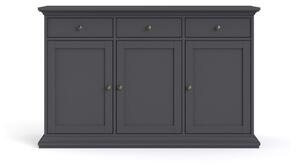 Siva niska komoda 144x92 cm Paris – Tvilum
