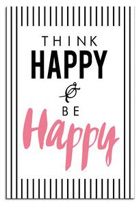 Zidni ukras Think happy