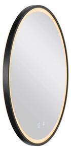 Slv LED ogledalo TRUKKO 60, okruglo, crno, 25W, CCT, IP44