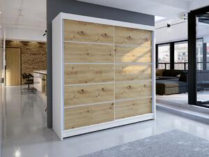 Zondo.hr Ormar za garderobu Tatiana 4 (bijela + artisan). 1069289