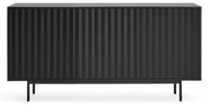 Crna niska komoda 159x80 cm Sierra – Teulat