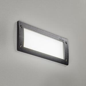 LED ugradna zidna lampa Leti 300 Square crna, CCT