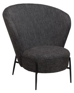 Antracitno siva fotelja od bouclé tkanine Orbit – DAN-FORM Denmark