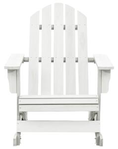 VidaXL Vrtna stolica za ljuljanje drvena bijela