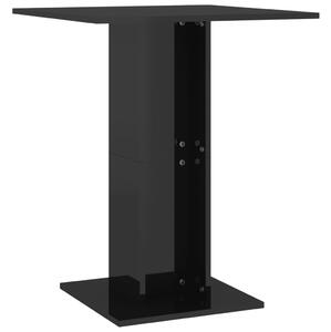 VidaXL Bistro stol visoki sjaj crni 60 x 60 x 75 cm od iverice