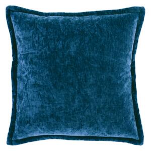 Baršunasti ukrasni jastuk VIOLA 45x45 cm, tamnoplavi