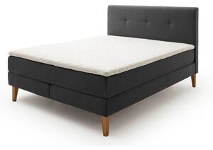 Antracitno sivi boxspring krevet 180x200 cm Stockholm – Meise Möbel