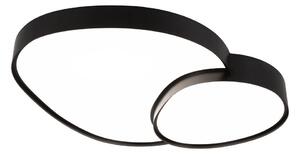 Crna LED stropna svjetiljka 63.5x77 cm Rise – Trio
