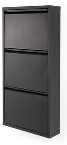 Crni metalni preklopni ormarić za cipele 50x103x15 cm Billy – Spinder Design