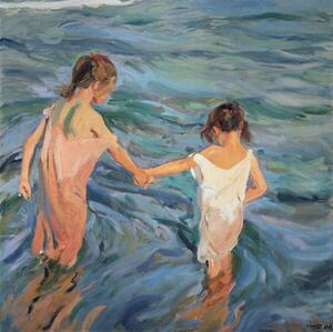 Reprodukcija Children in the Sea, 1909, Sorolla y Bastida, Joaquin