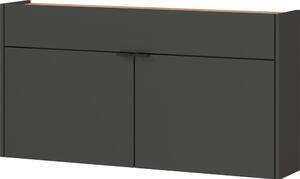 Antracitno sivi ormarić 110x57x22 cm Ameca – Germania