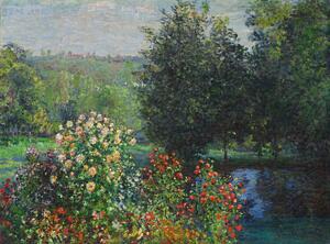 Reprodukcija The Rose Bushes in the Garden at Montgeron (1876), Claude Monet