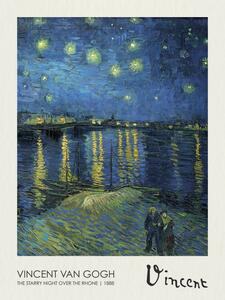 Reprodukcija The Starry Night over the Rhone (1888), Vincent van Gogh