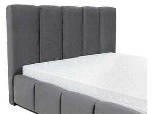 Bračni krevet 160 cm Leskana (bež) (s podnicom) (s prostorom za odlaganje)